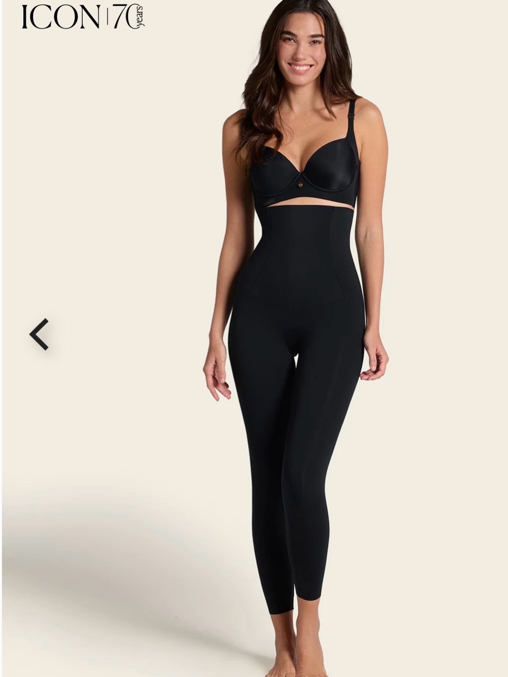 ICON Black High-Waist Full-Length Shaping Leggings